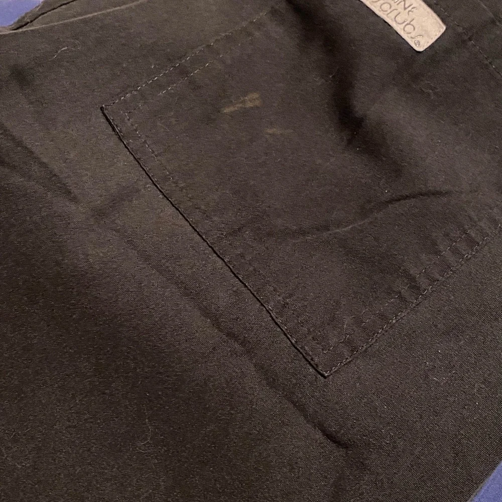 Lot of 3 Urbane Women's Scrub Pants in Black, Navy, and Blue - Picture 3 of 4